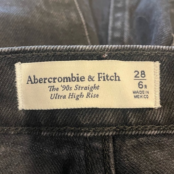 Abercrombie & Fitch Black Straight Leg Jeans - Picture 4 of 4